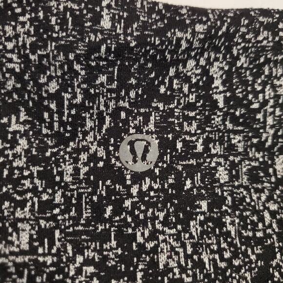 Lululemon Wunder Under Luon Suited Jaquard Cropped Leggings Size 4 Black White - Picture 7 of 10